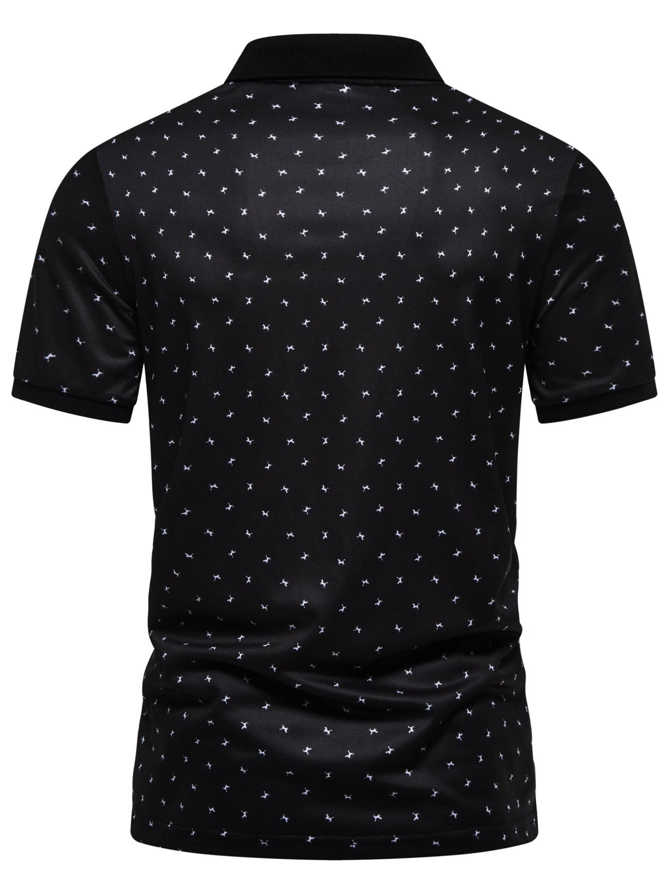 Men Allover Print Polo Shirt