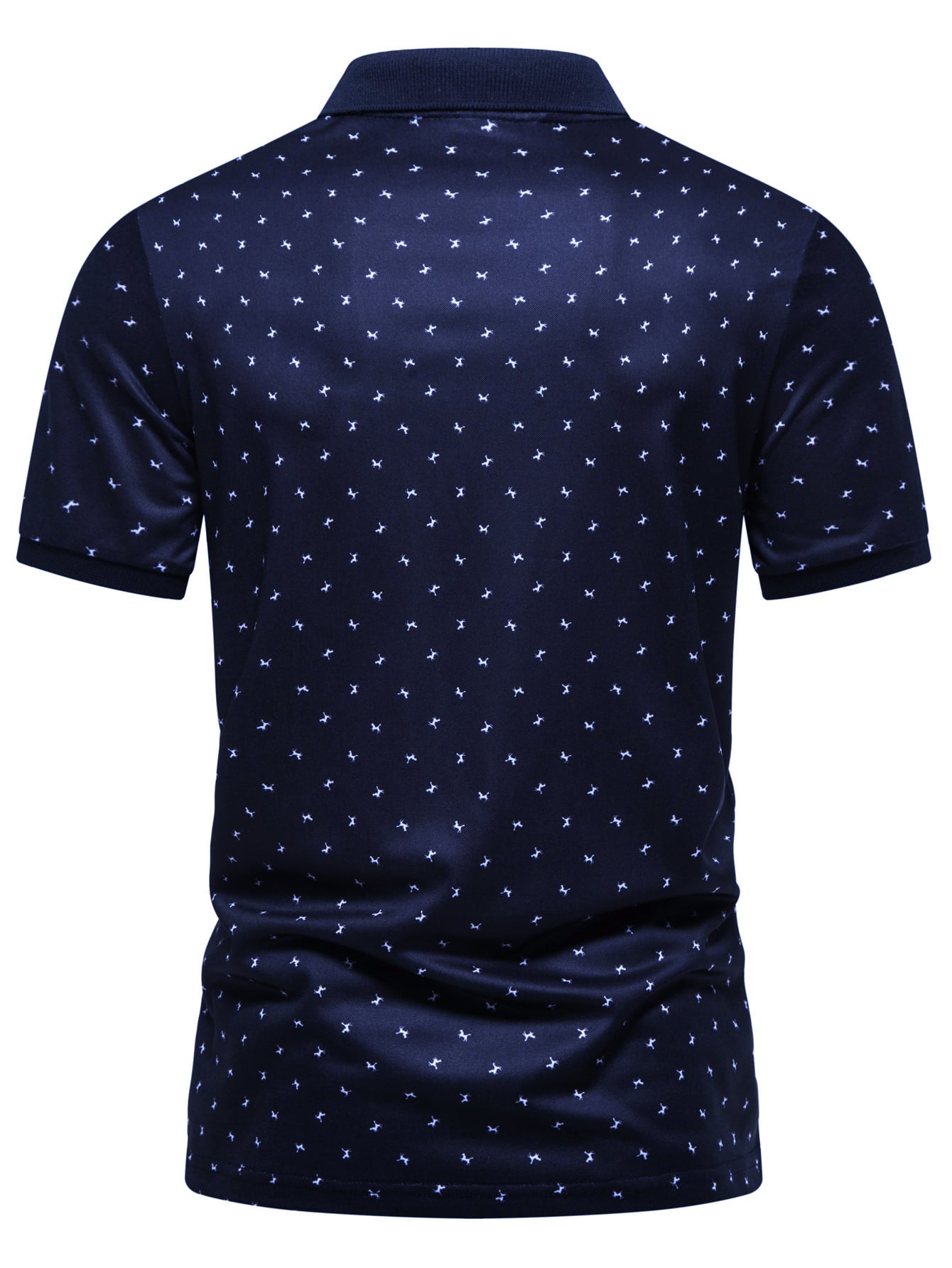 Men Allover Print Polo Shirt