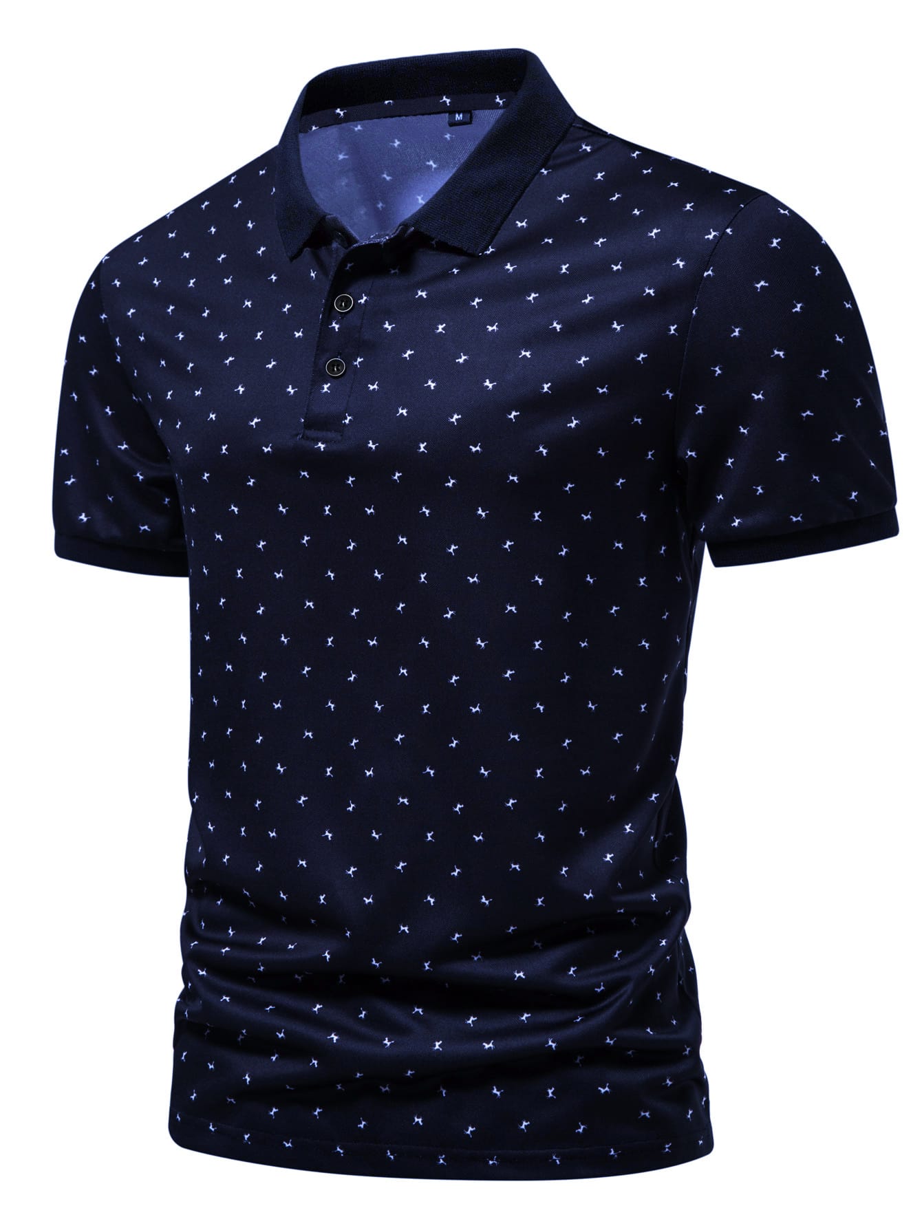 Men Allover Print Polo Shirt