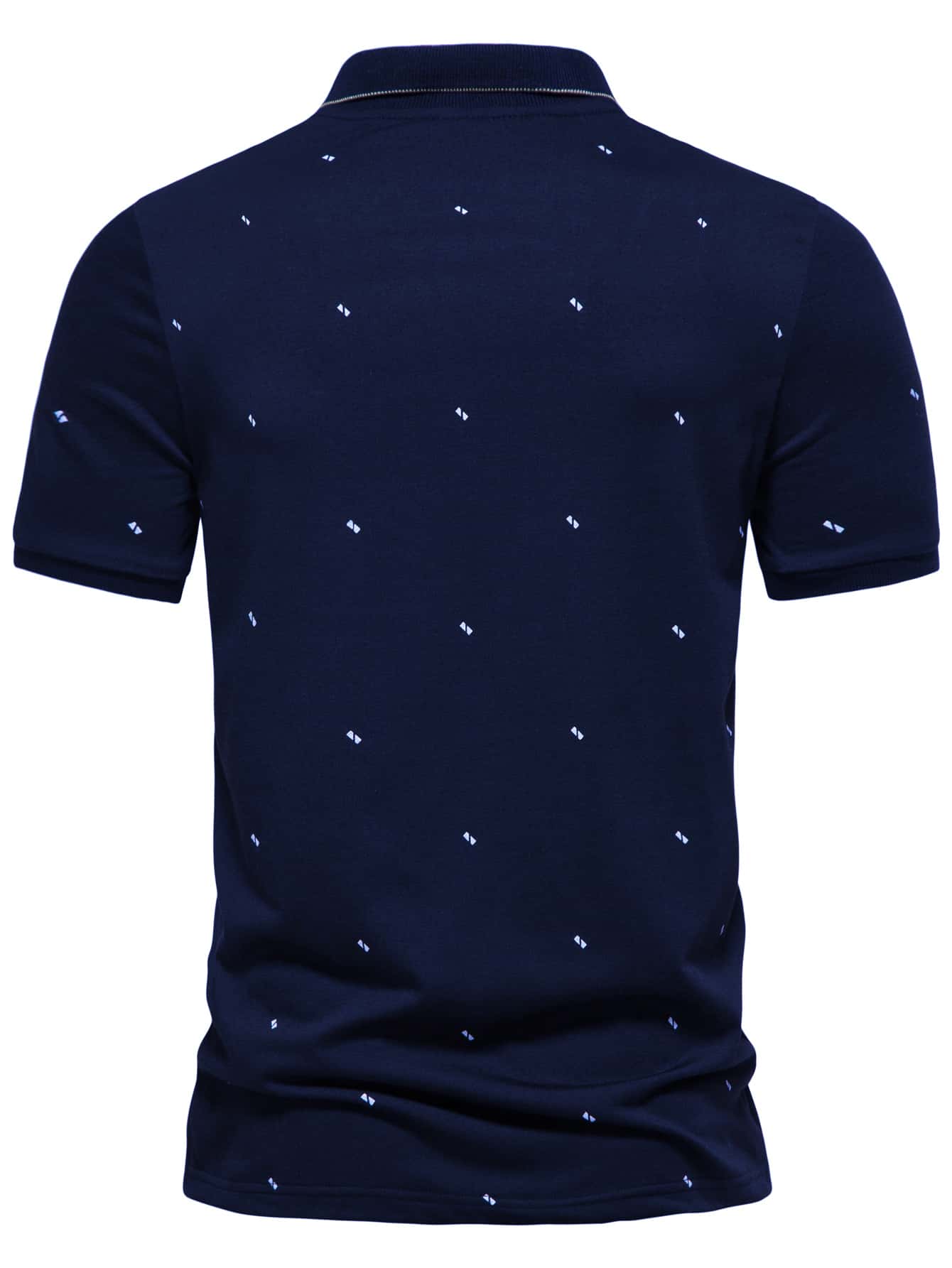 Men Geo Print Polo Shirt