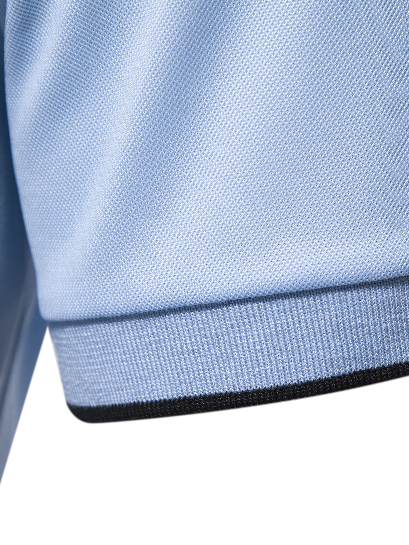 Men Striped Print Polo Shirt