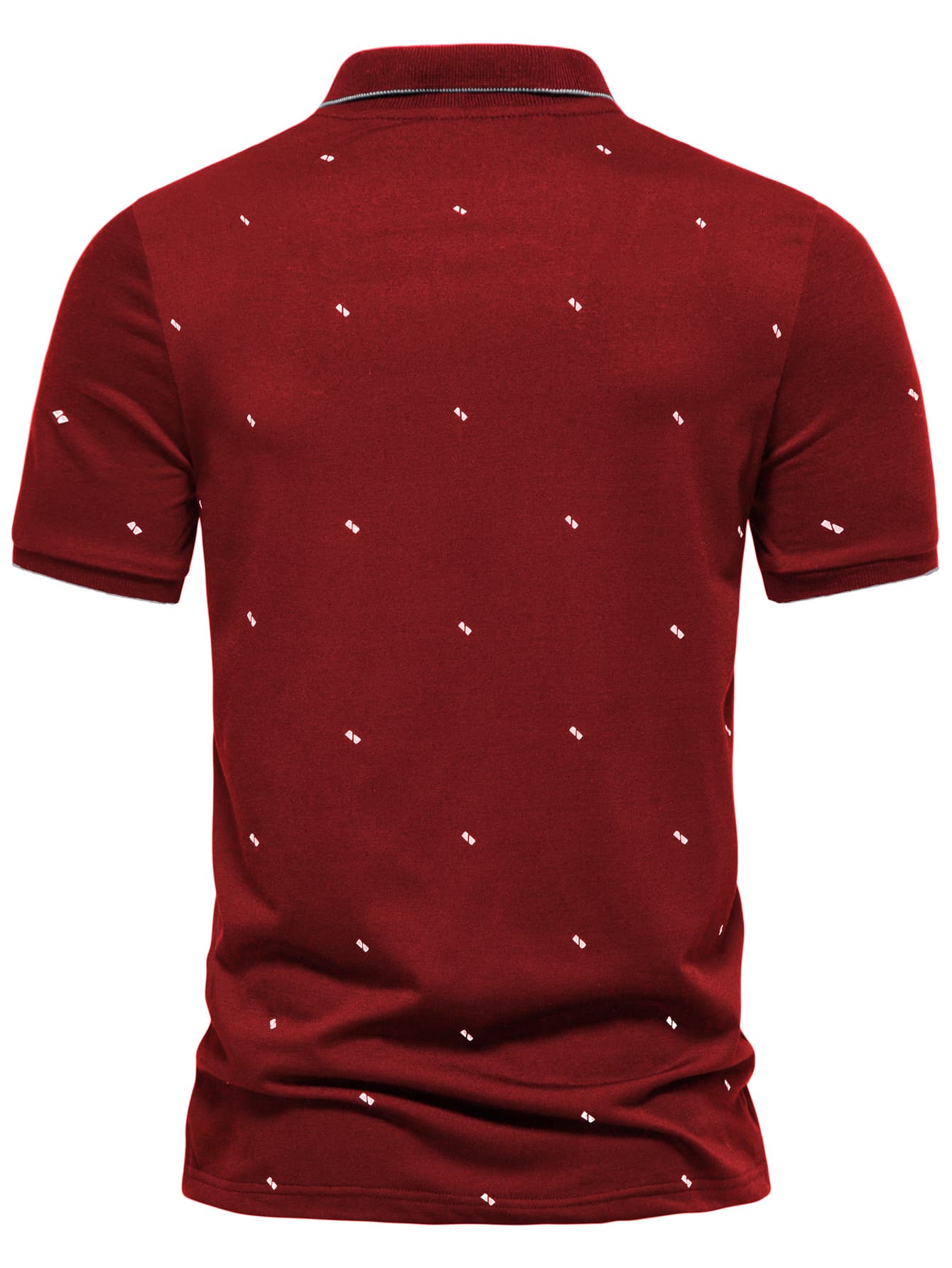 Men Geo Print Polo Shirt