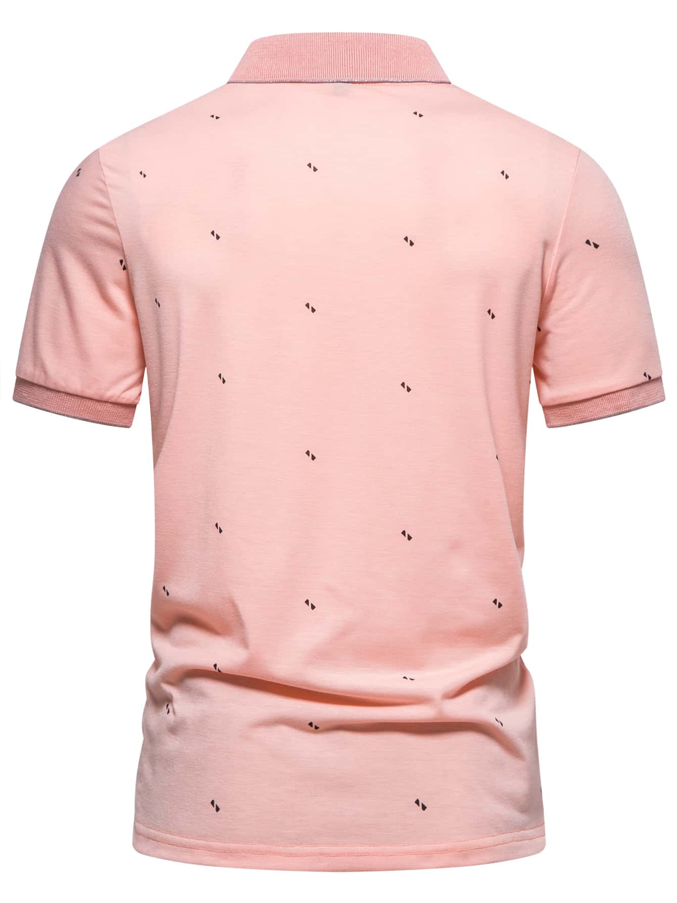 Men Geo Print Polo Shirt