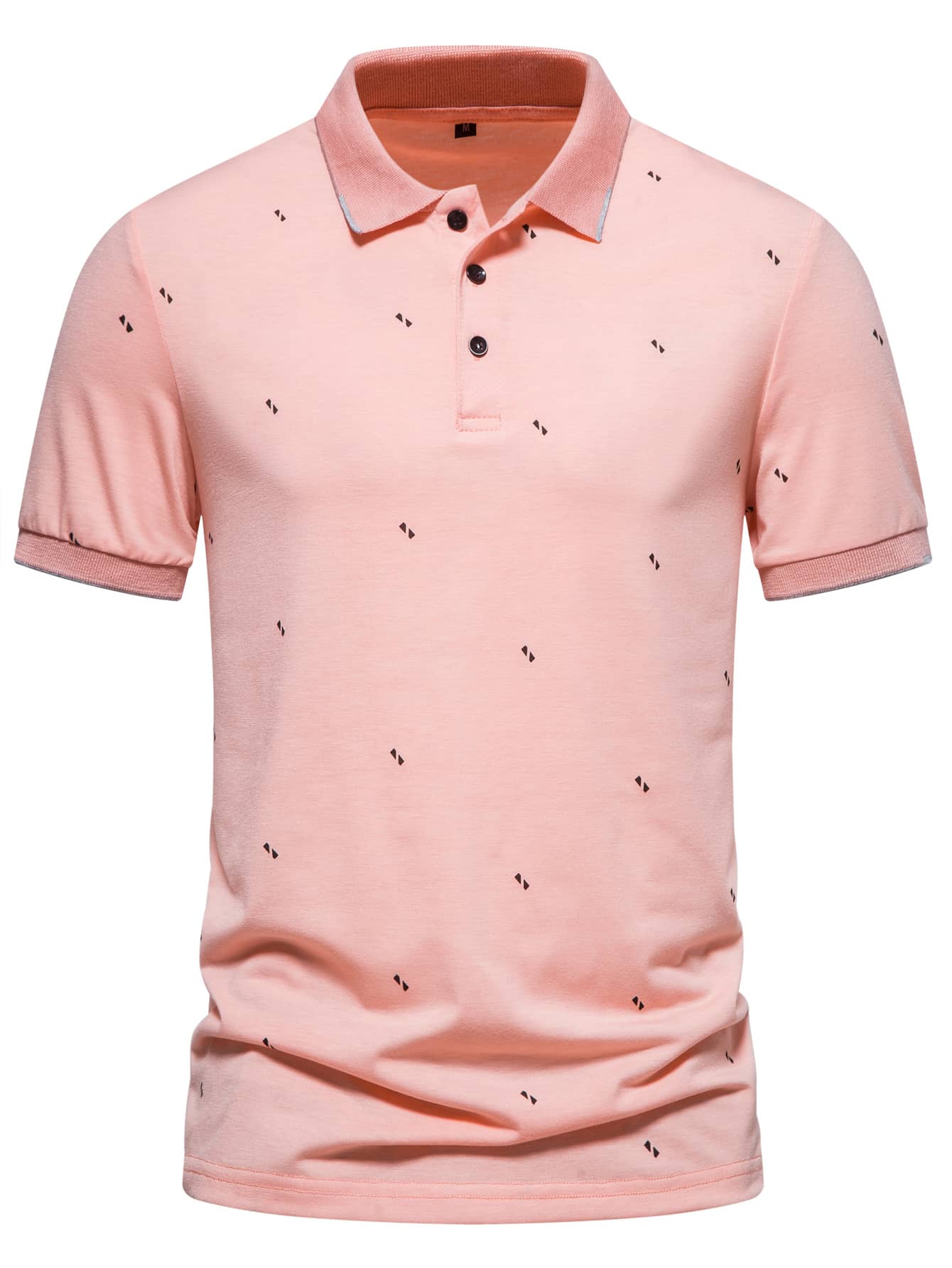Men Geo Print Polo Shirt