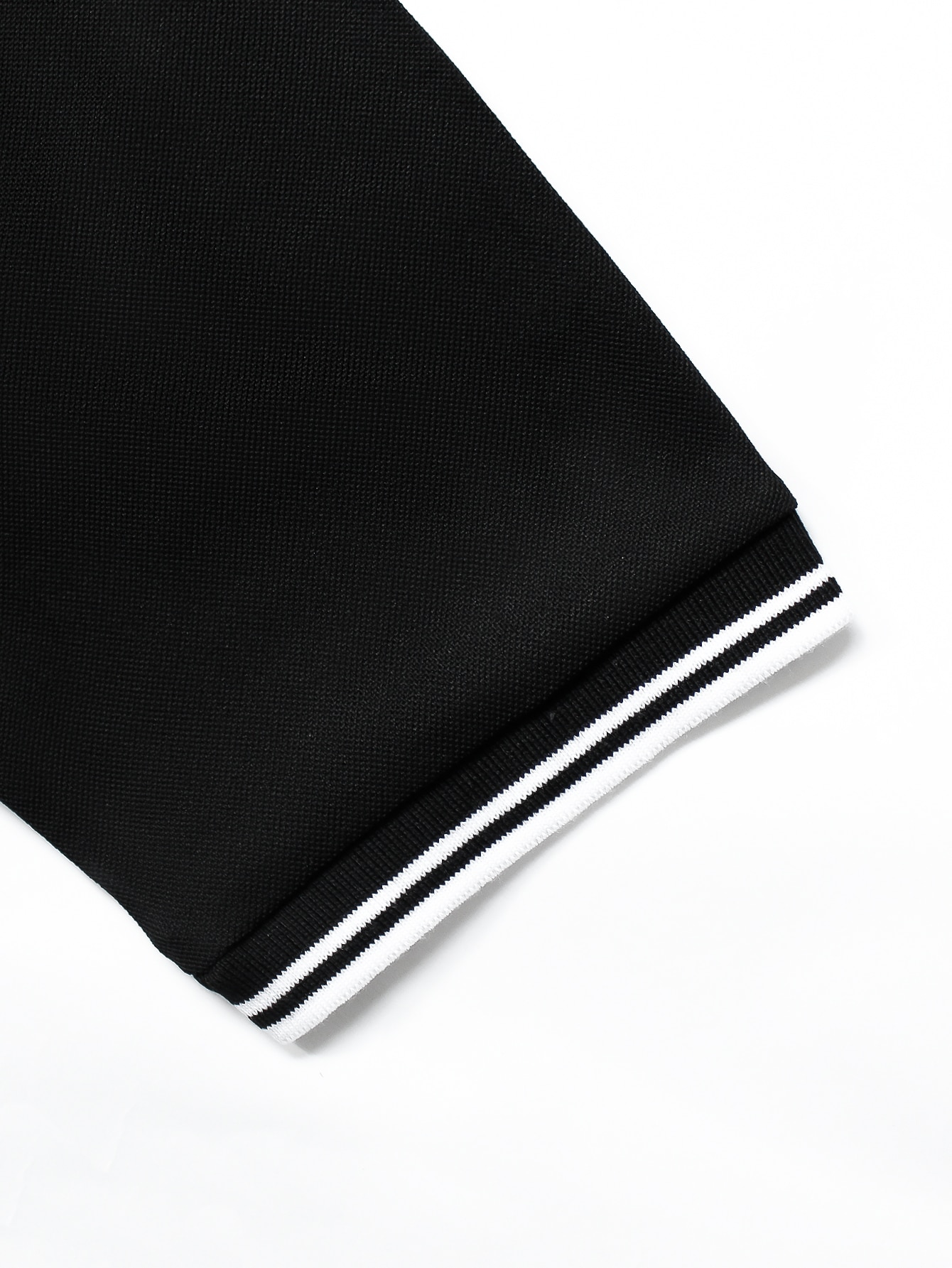 Men Striped Trim Polo Shirt