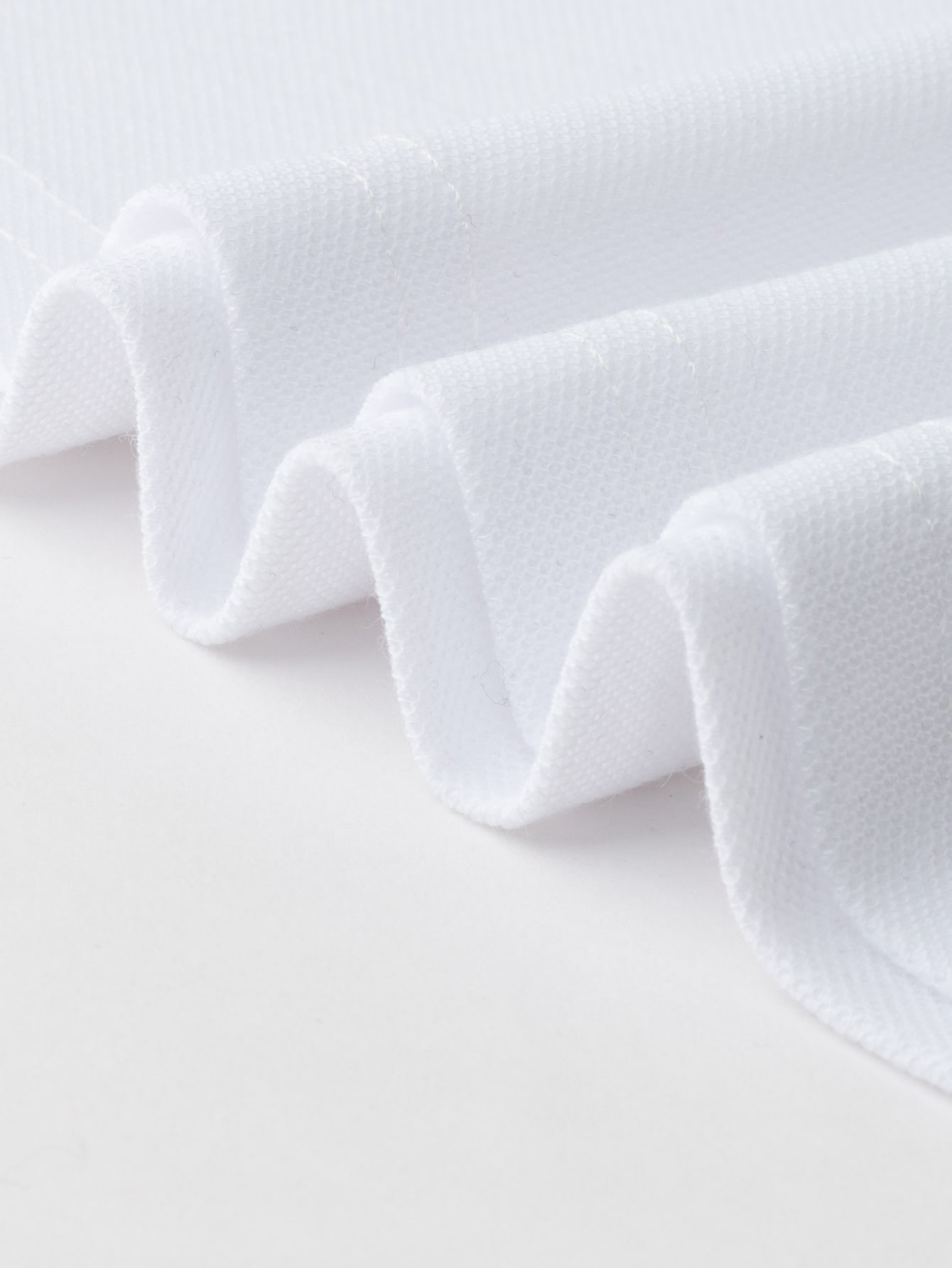 Men Crown & Letter Graphic Quarter Zip Contrast Collar Polo Shirt