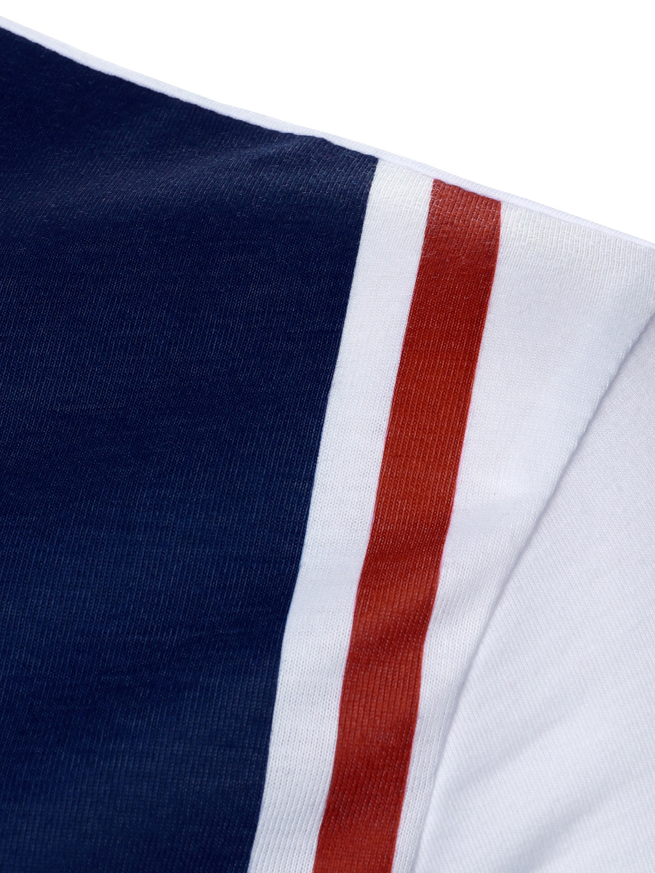 Men Striped Print Polo Shirt