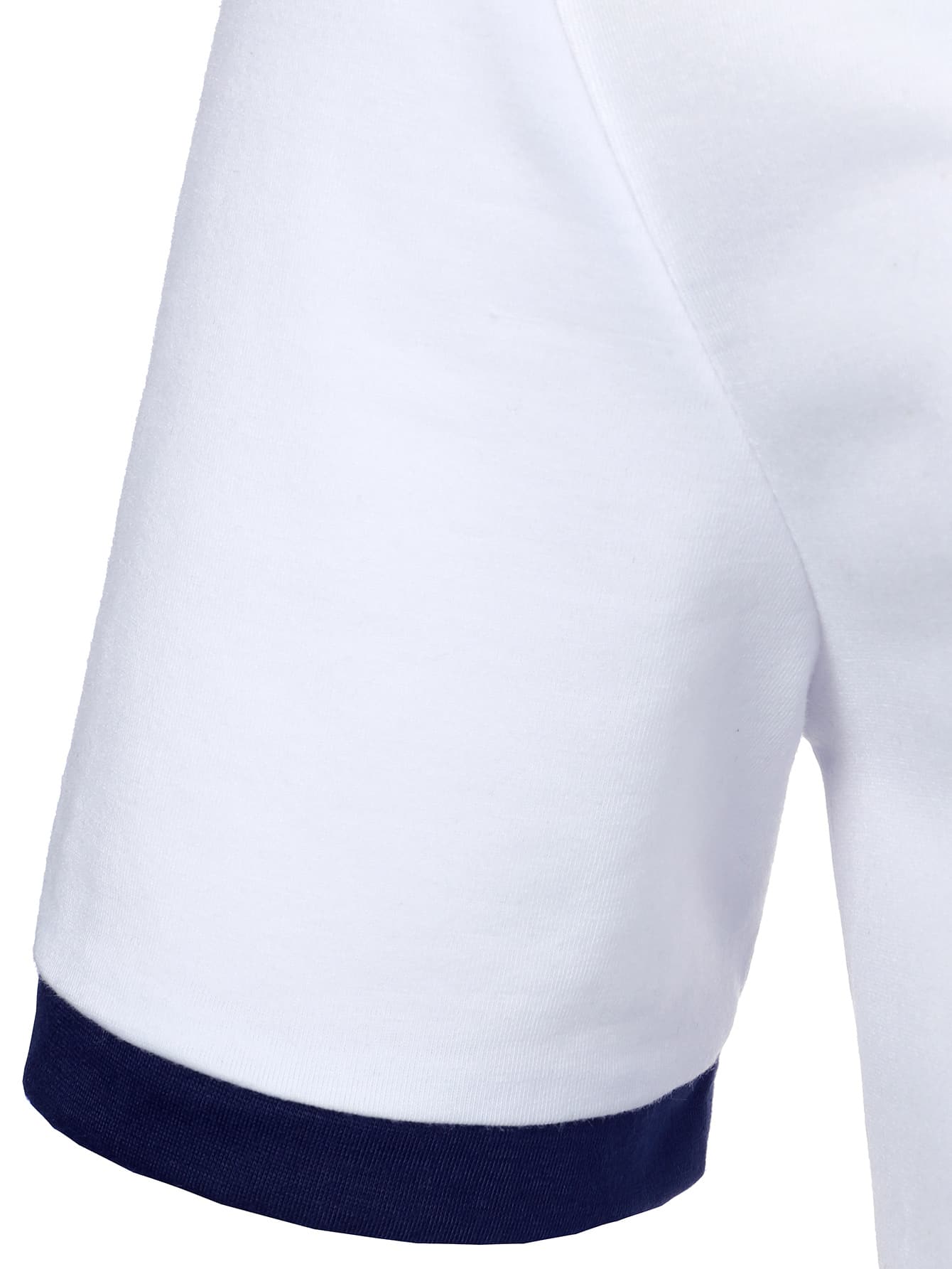 Men Striped Print Polo Shirt