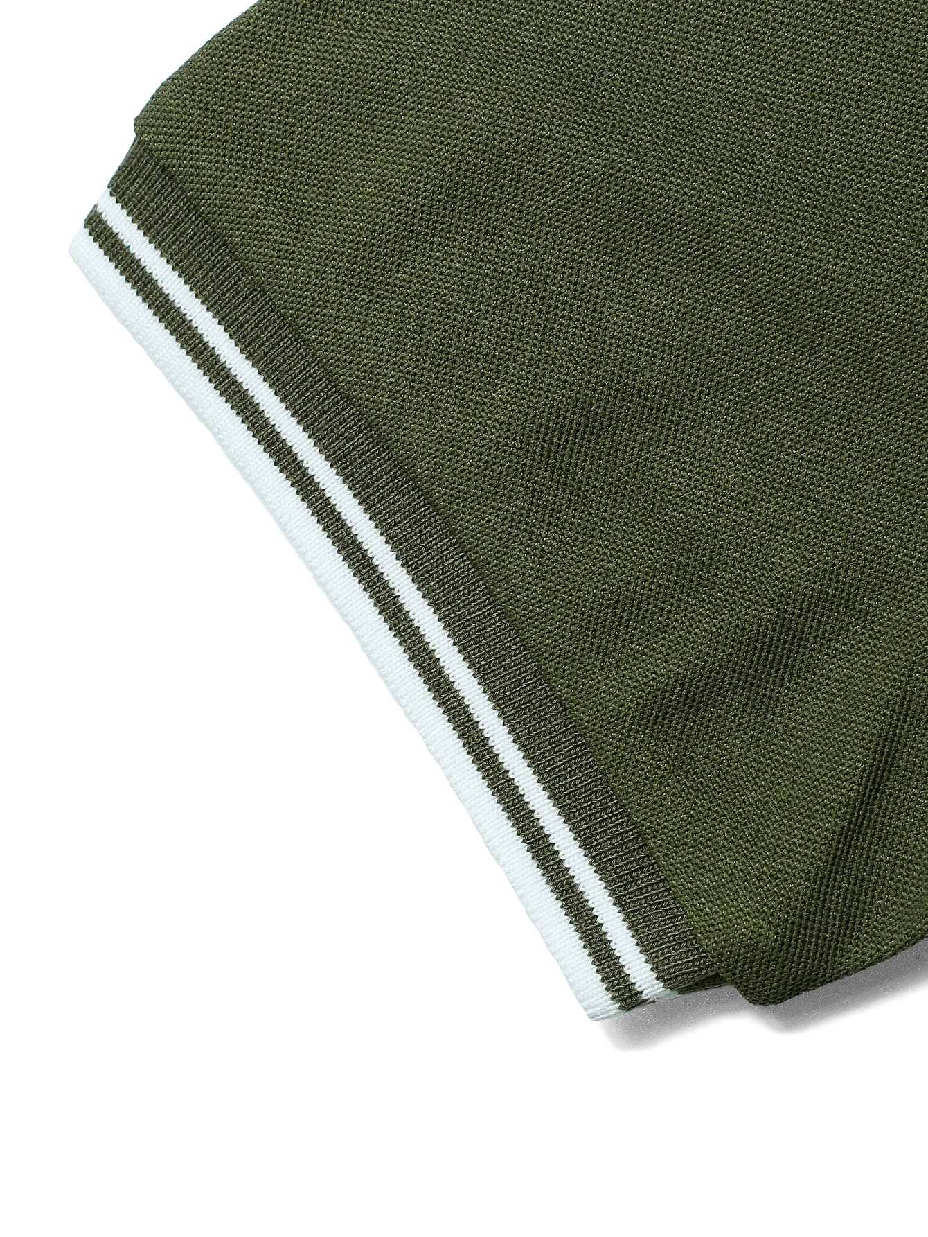 Men Striped Trim Polo Shirt