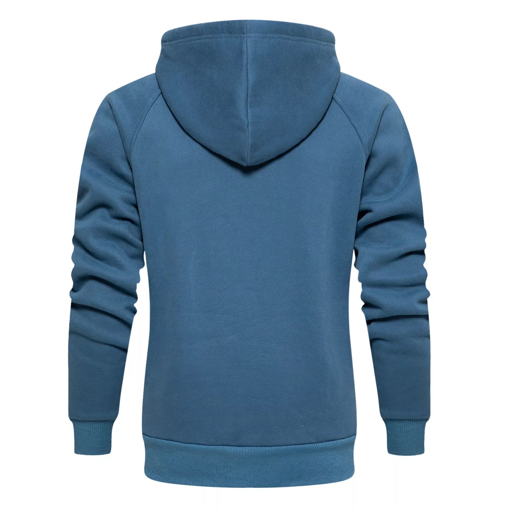 Men's Solid Color Raglan Sleeves Fleece Hoodies Sweatshirts