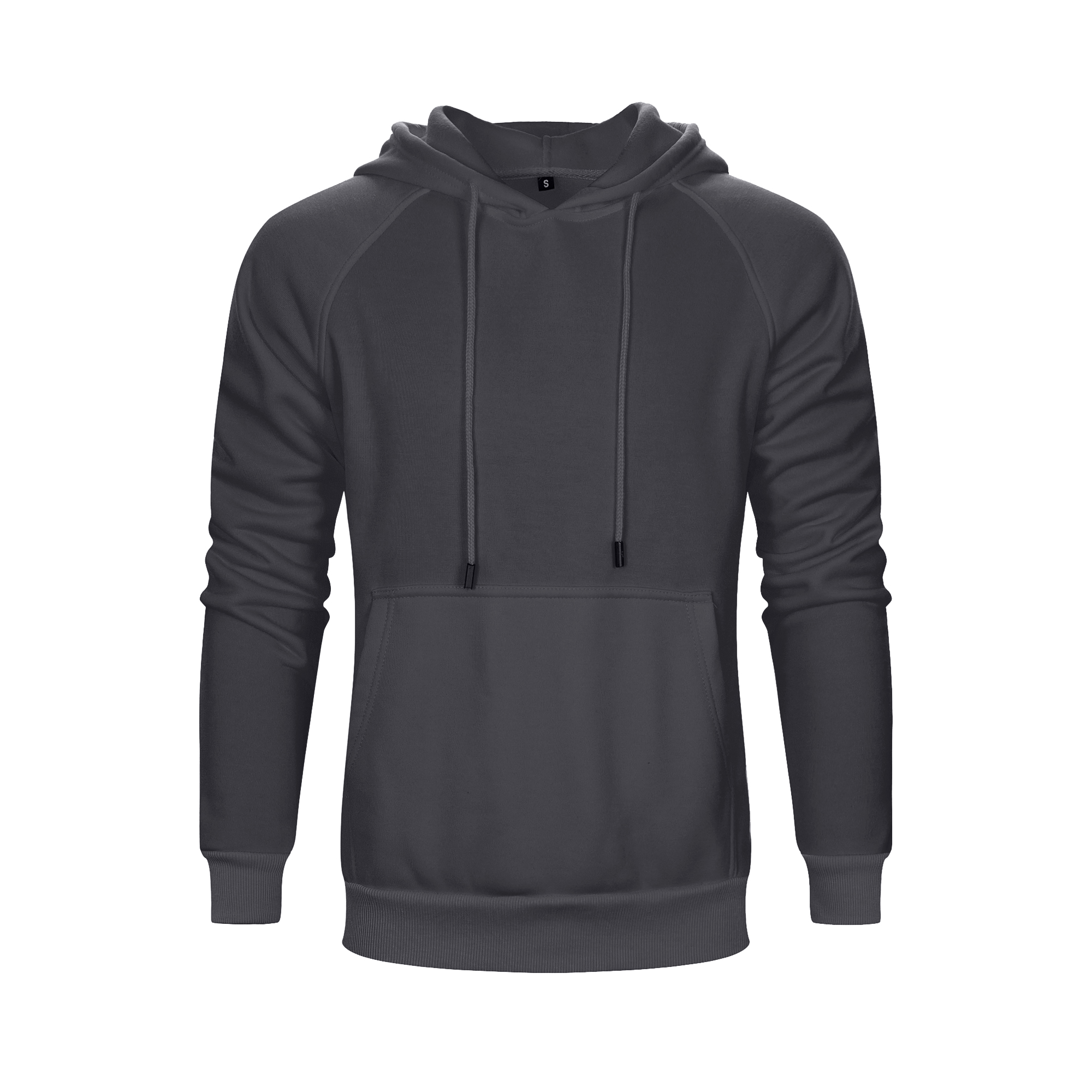 Men's Solid Color Raglan Sleeves Fleece Hoodies Sweatshirts