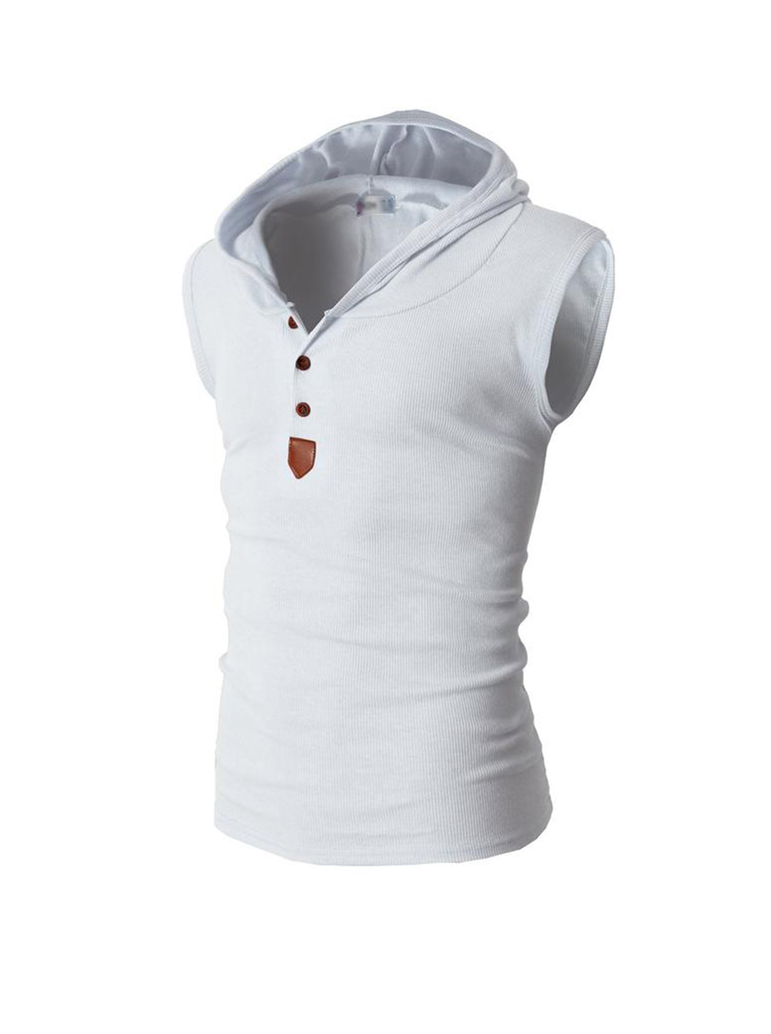 Travis Ribbed-knit Hooded Tank Top