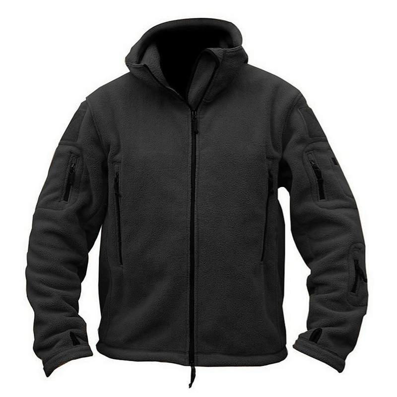 Men's Warm Military Tactical Sport Fleece Hoodie Jacket