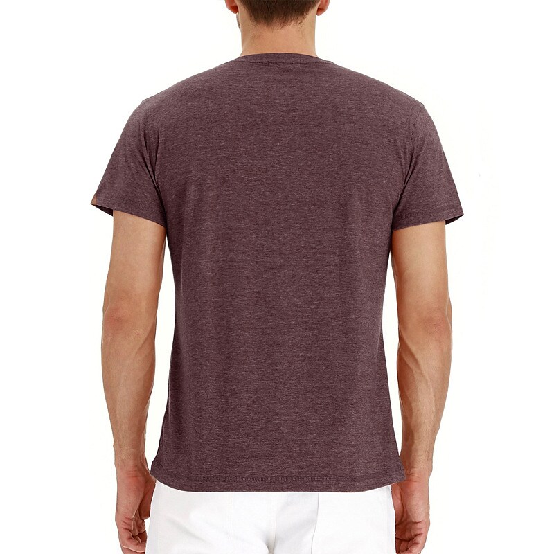 Men's Henley Shirt T shirt Solid Color