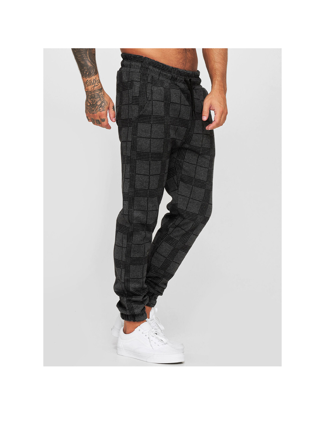 Men's 3D Printing Drawstring Elastic Casual Jogger