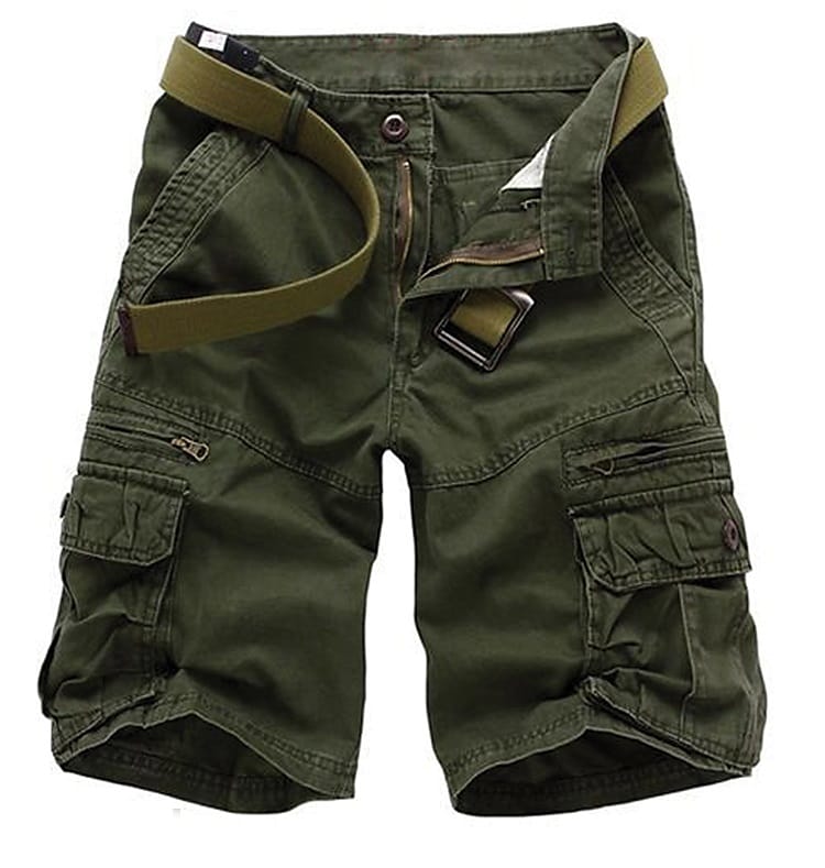 Men's Tactical Multiple Pockets Short (Belt is not included)