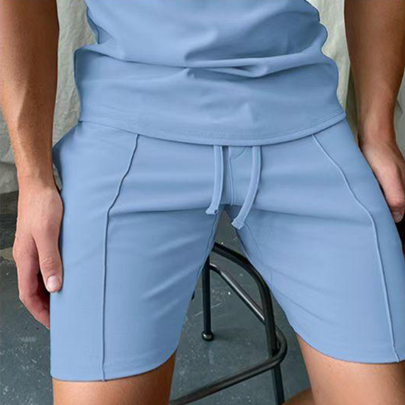 Men's Solid Color Casual Shorts