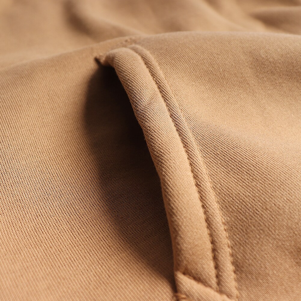 Men's Solid Color Raglan Sleeves Fleece Hoodies Sweatshirts