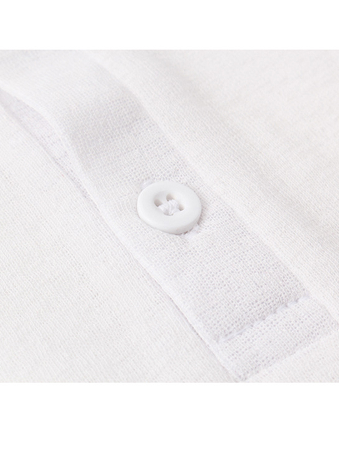 Solid Color Henley Short Sleeve T-shirt