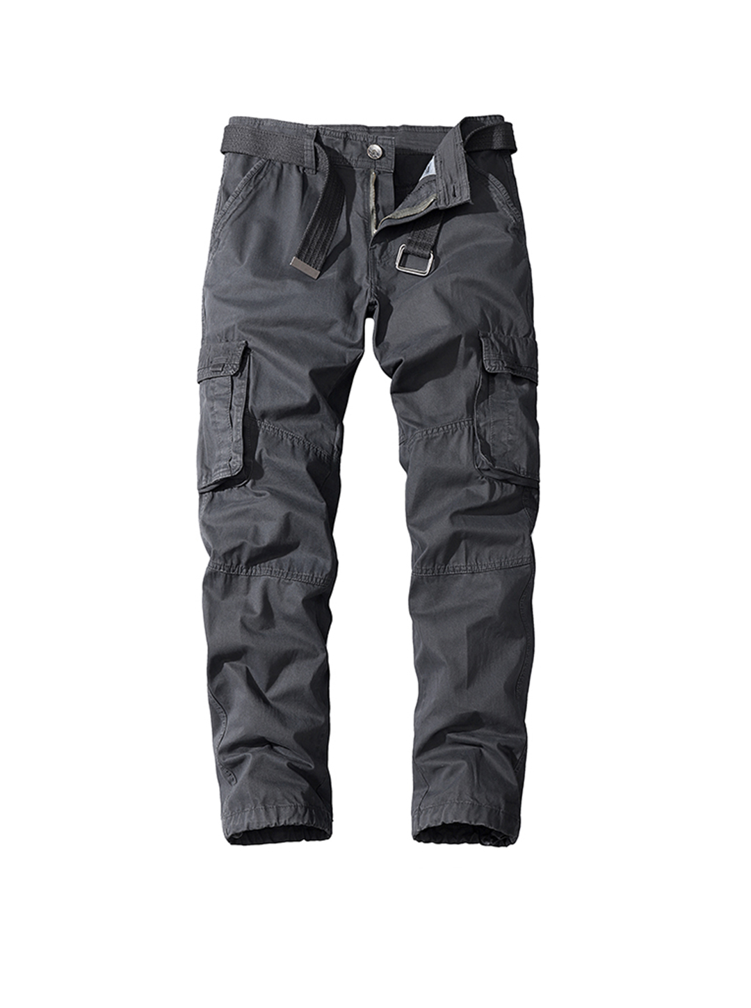Posey Solid Color Tactical Cargo Chino Pants(Belt is not included)