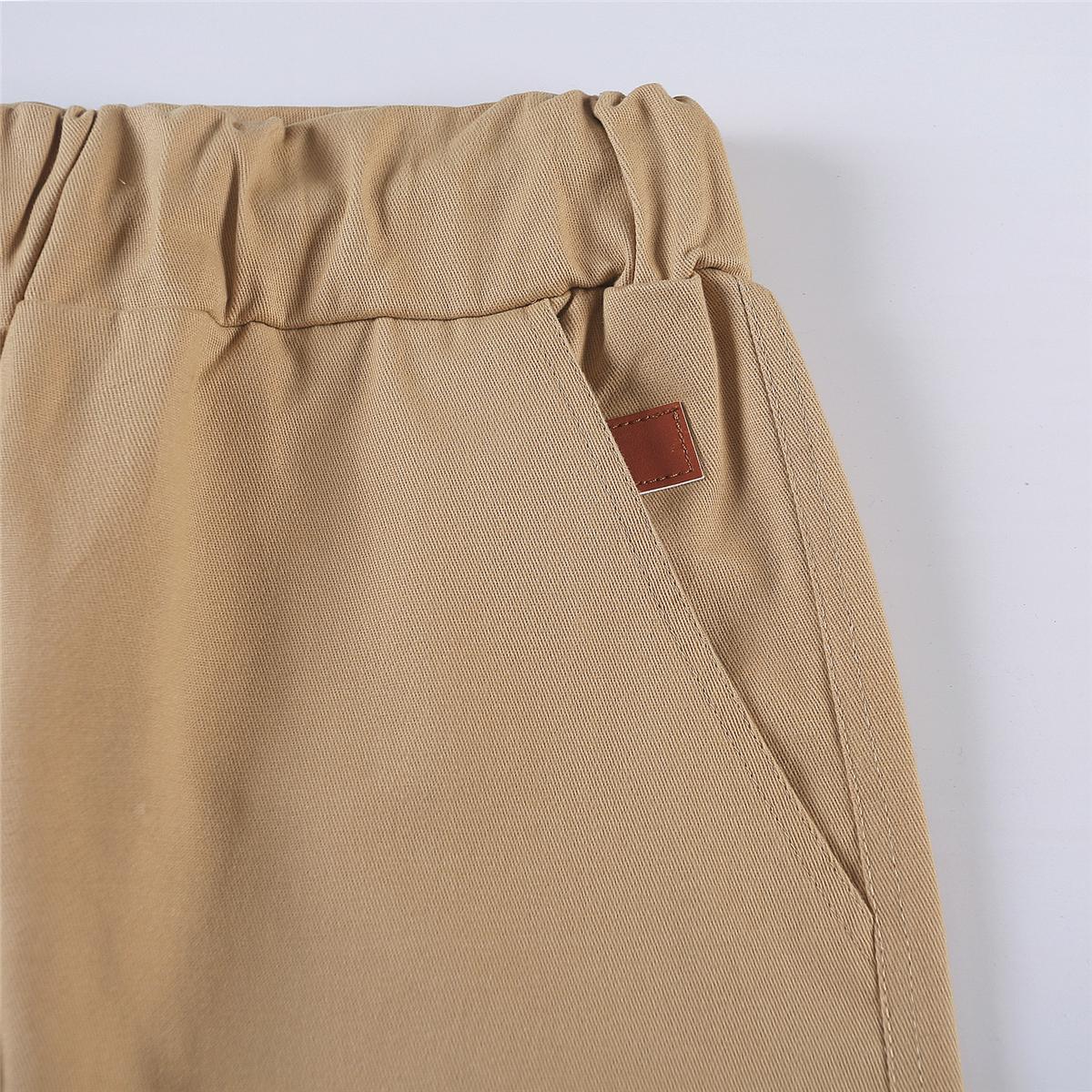 Men's Drawstring Waist Patch Pockets Detail Casual Cargo Pants