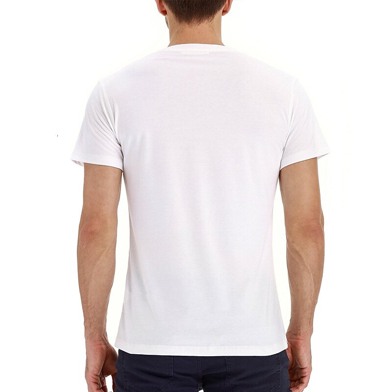 Men's Henley Shirt T shirt Solid Color
