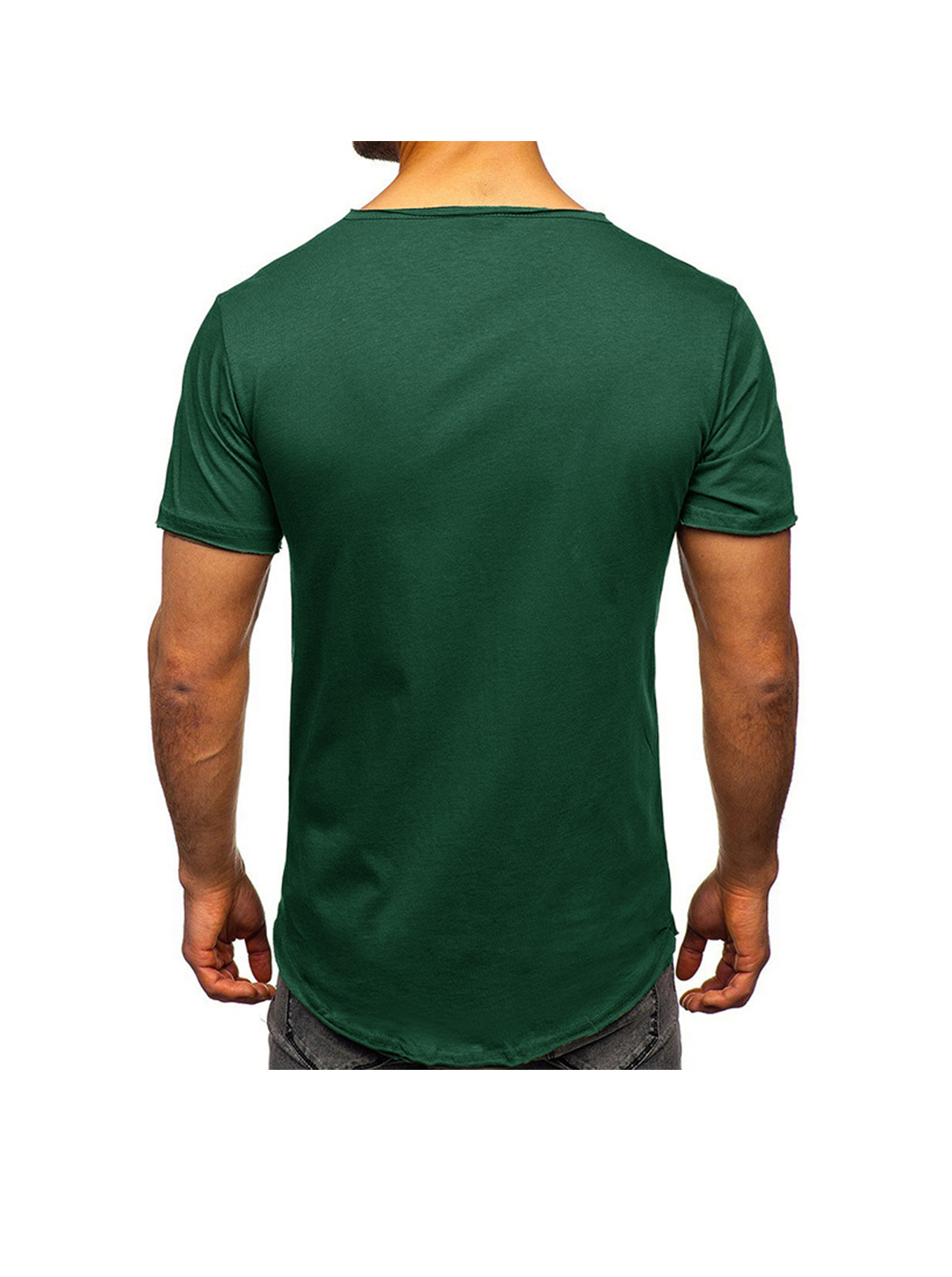 Eddie Solid Color Basic Henley T-shirt