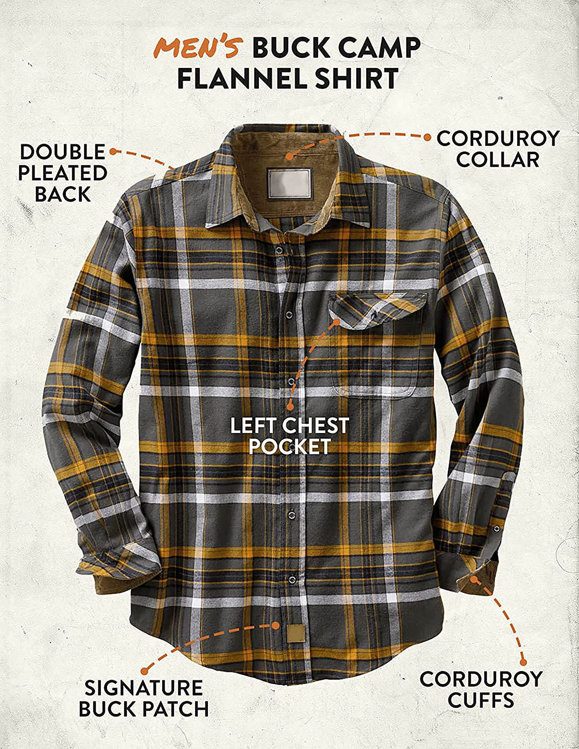 Men's Buck Camp Flannel Shirt