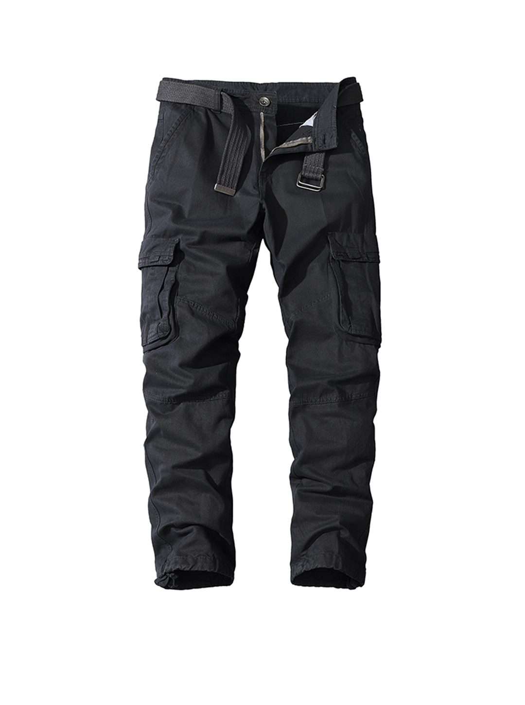 Posey Solid Color Tactical Cargo Chino Pants(Belt is not included)