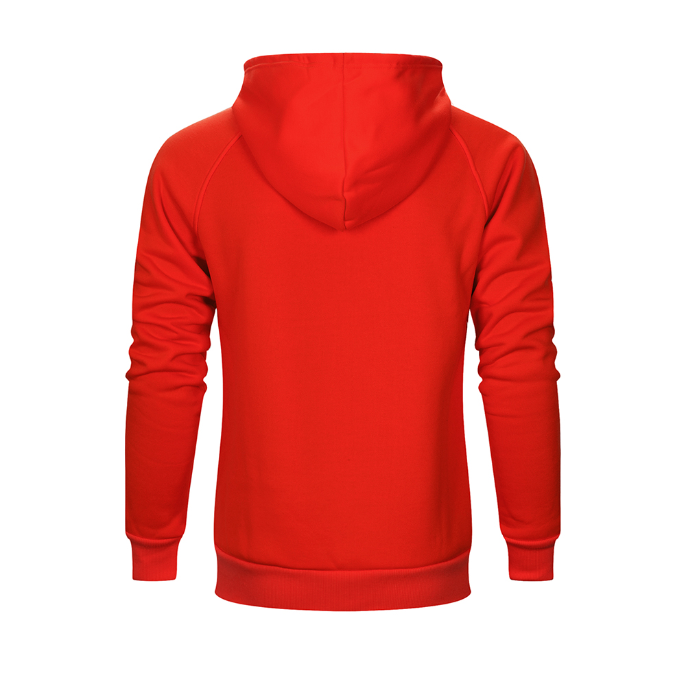 Men's Solid Color Raglan Sleeves Fleece Hoodies Sweatshirts