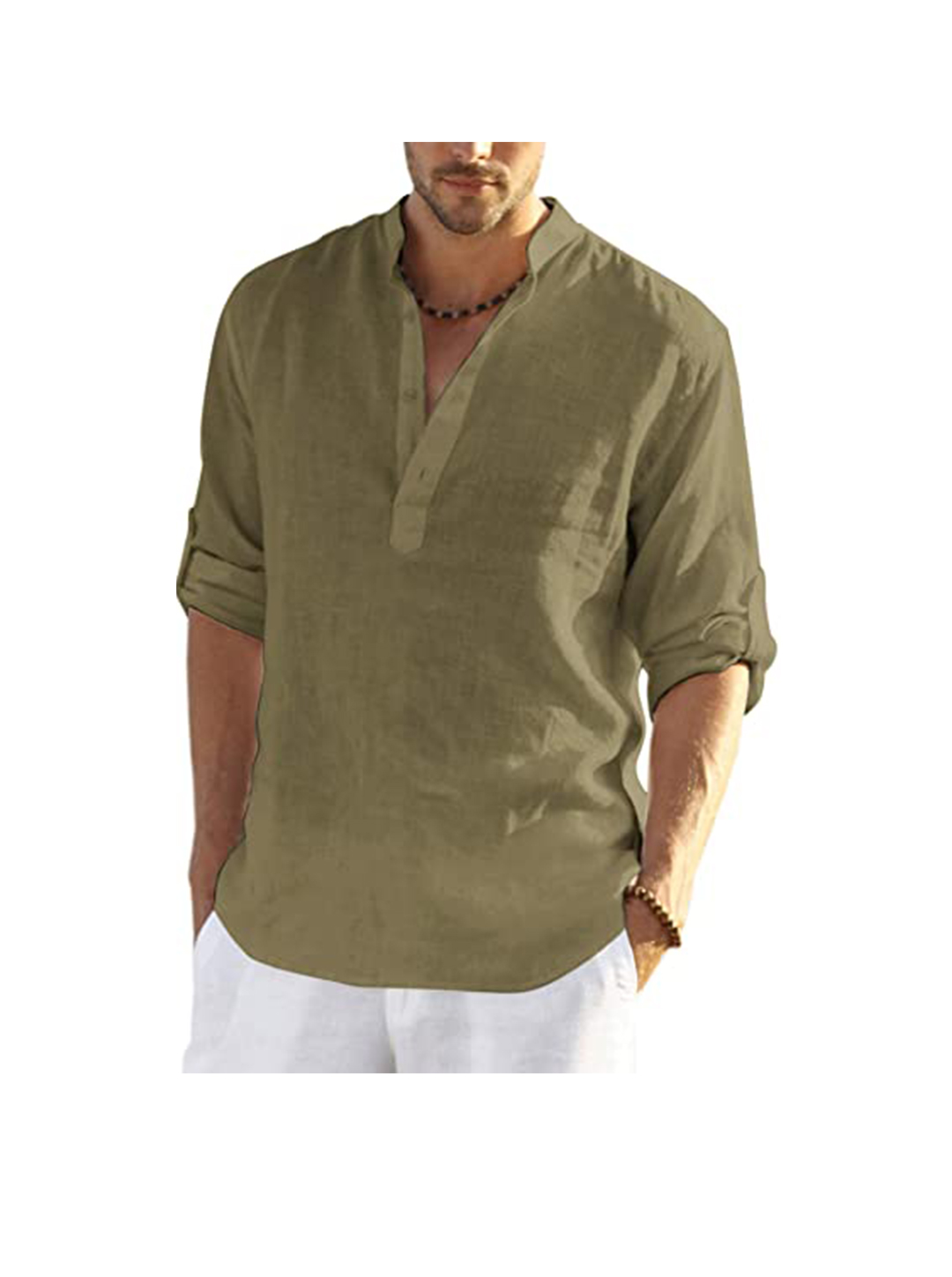 Randy Casual Henley Collar Shirt