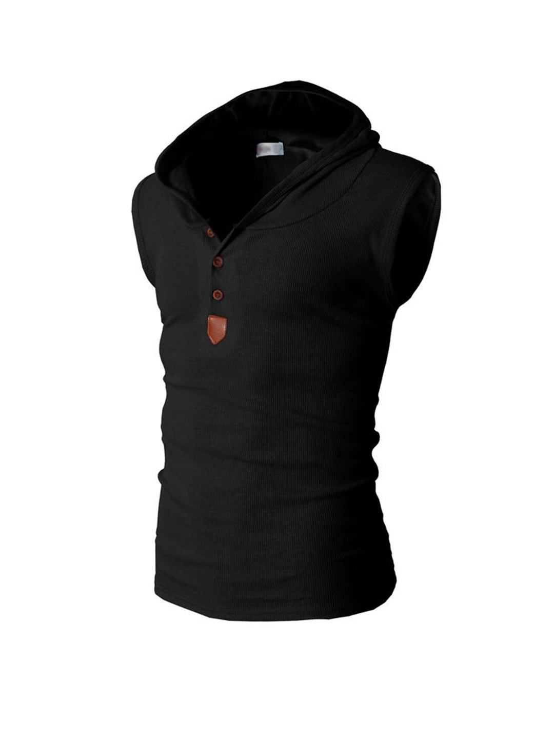 Travis Ribbed-knit Hooded Tank Top