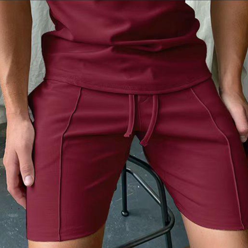 Men's Solid Color Casual Shorts