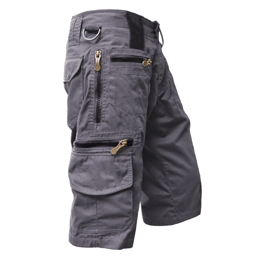 Men's Multiple Pockets Straight Shorts Cargo Shorts And Pants