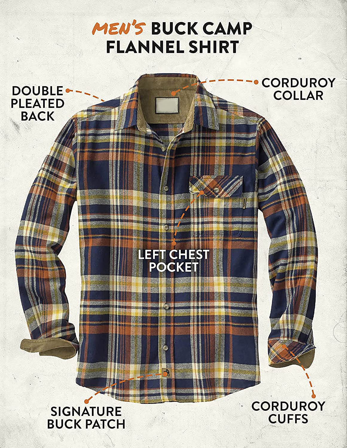 Men's Buck Camp Flannel Shirt