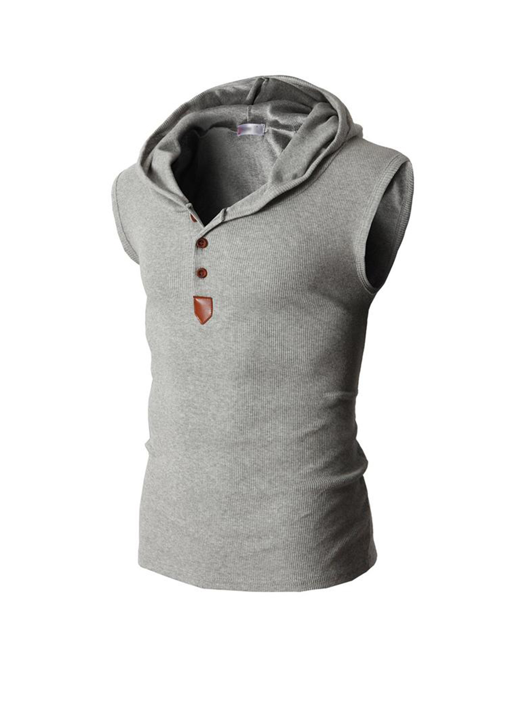 Travis Ribbed-knit Hooded Tank Top