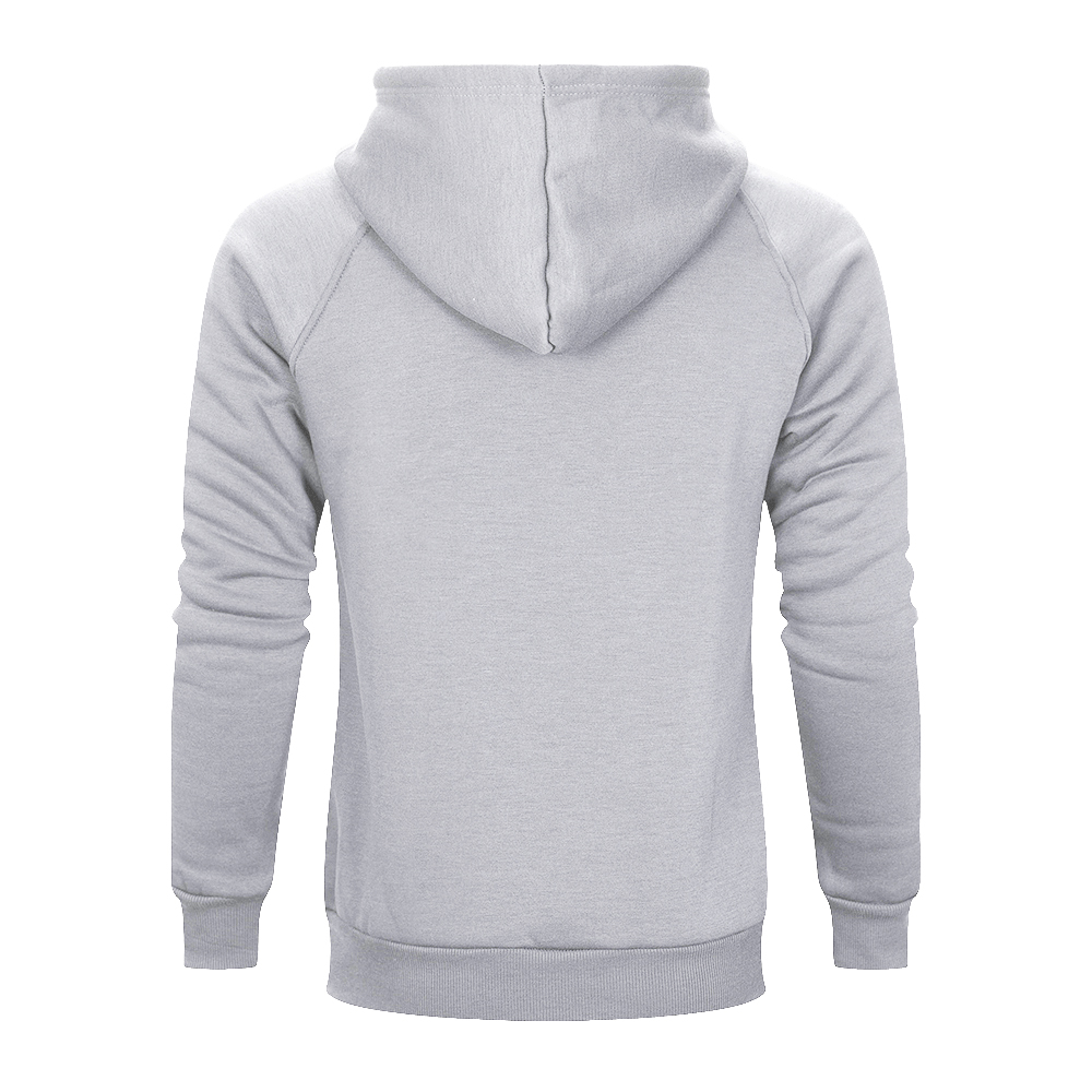 Men's Solid Color Raglan Sleeves Fleece Hoodies Sweatshirts