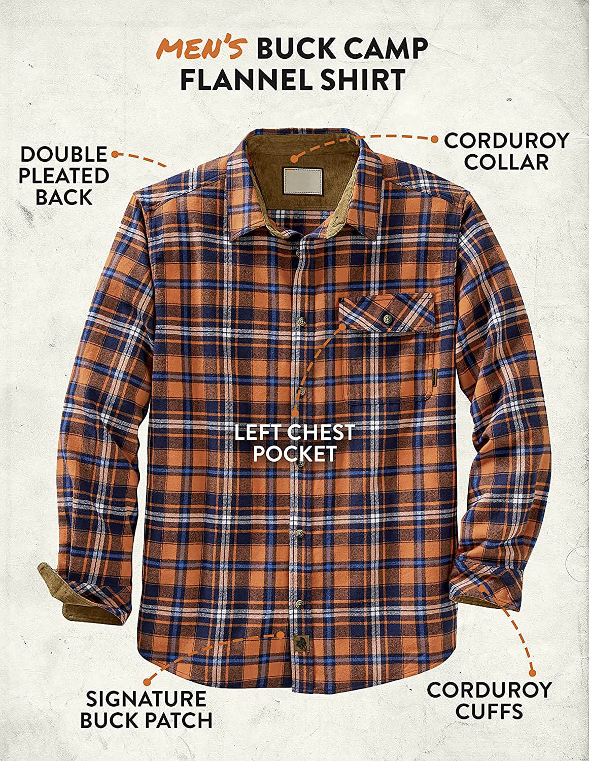 Men's Buck Camp Flannel Shirt