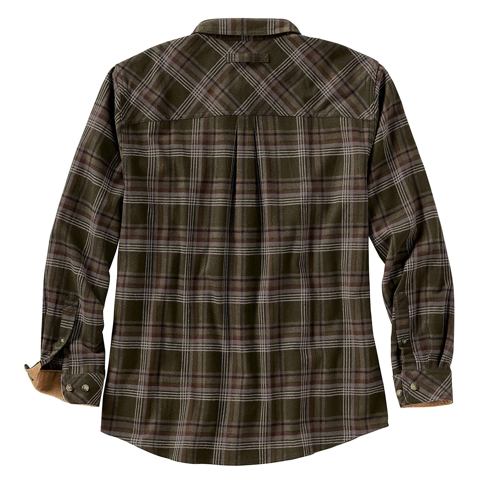 Top Quality Warm Soft Contrast Plaid Flannel Pocket Shirt