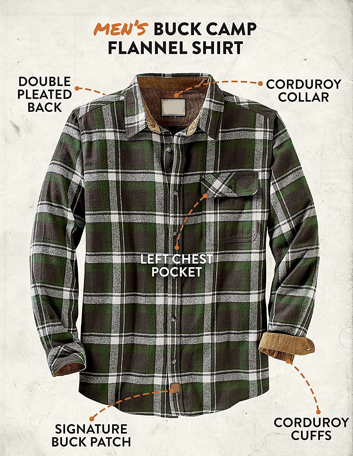 Men's Buck Camp Flannel Shirt
