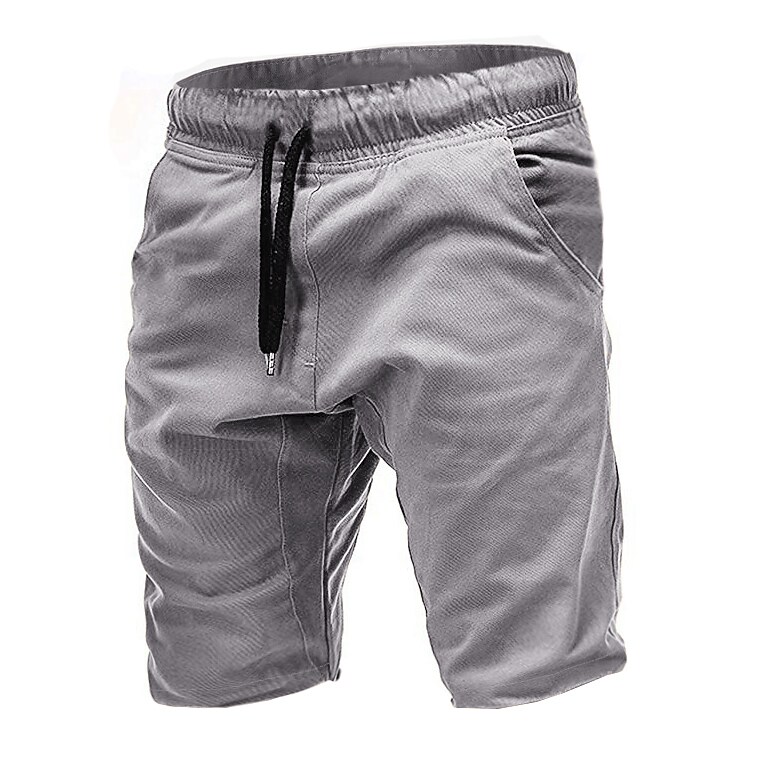 Men‘s Solid Color Outdoor Drawstring Short