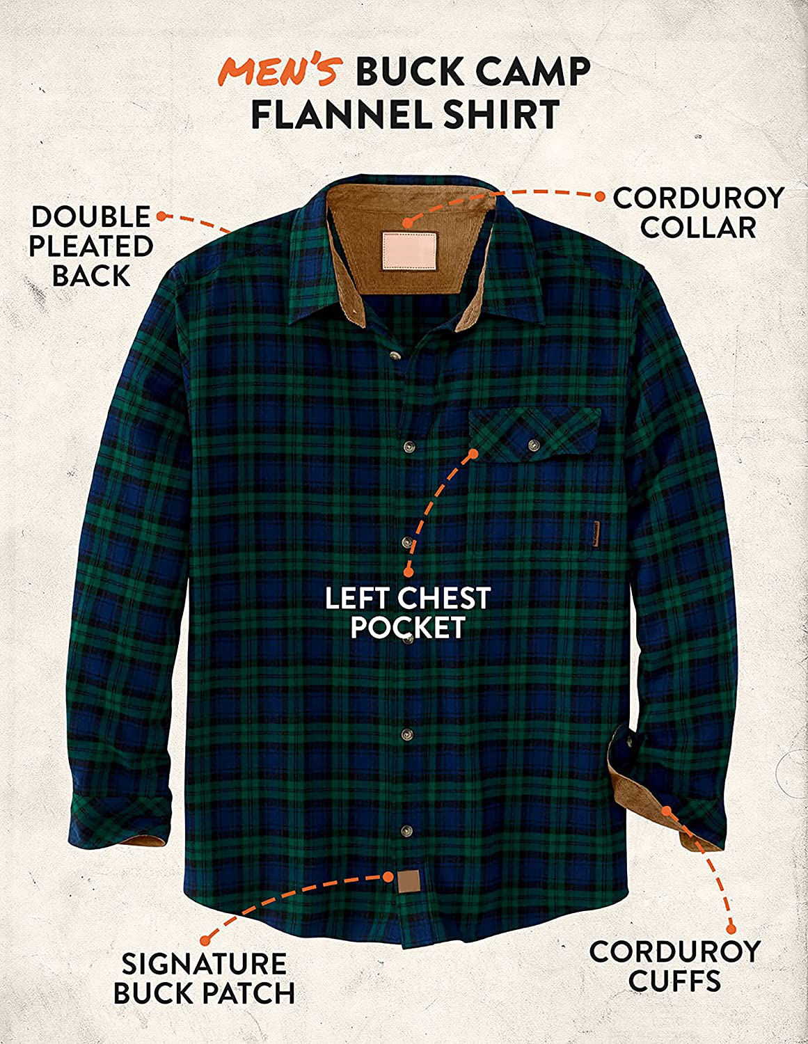 Men's Buck Camp Flannel Shirt