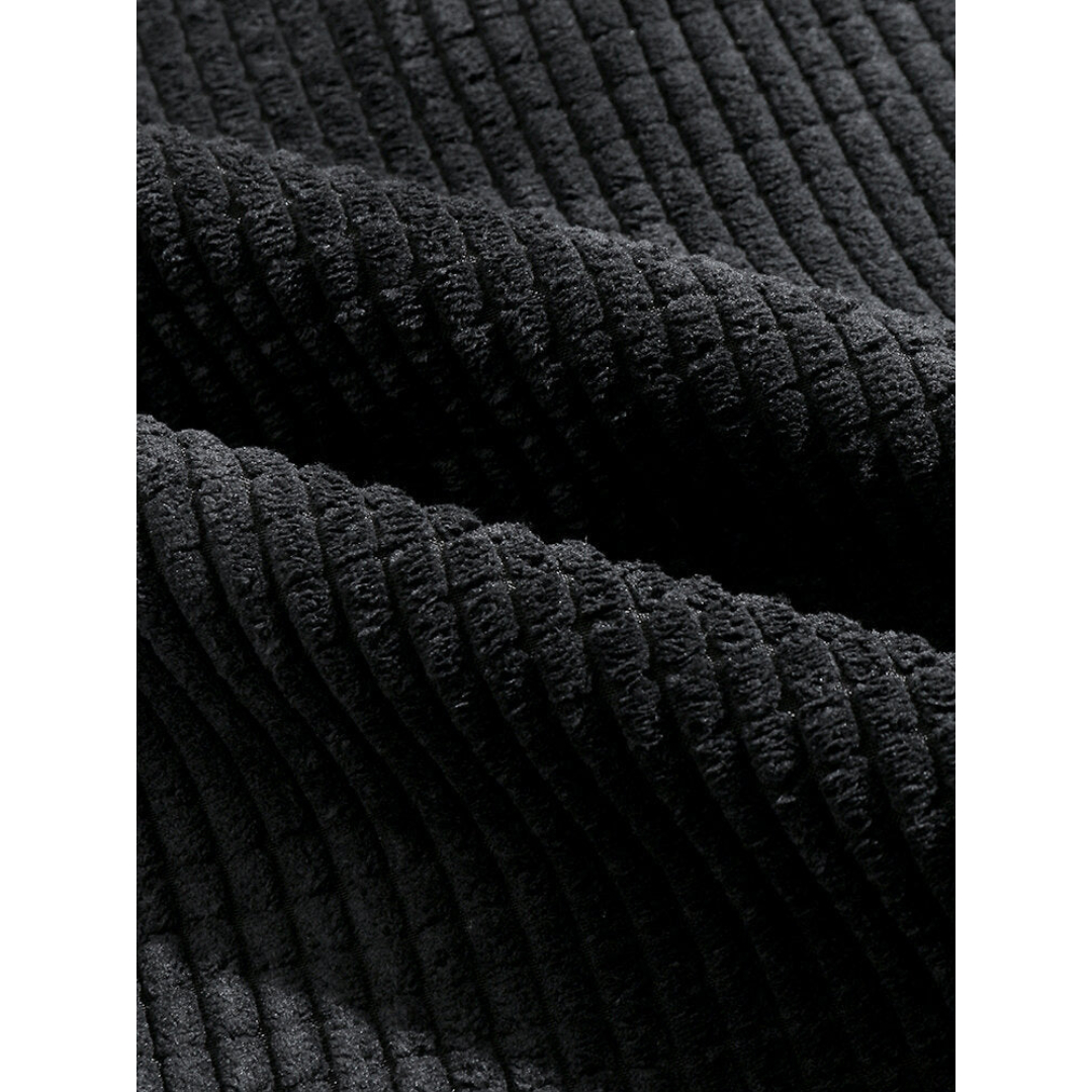 Mens Corduroy Paisley Print Patchwork Casual Drawstring Cuffed Pants