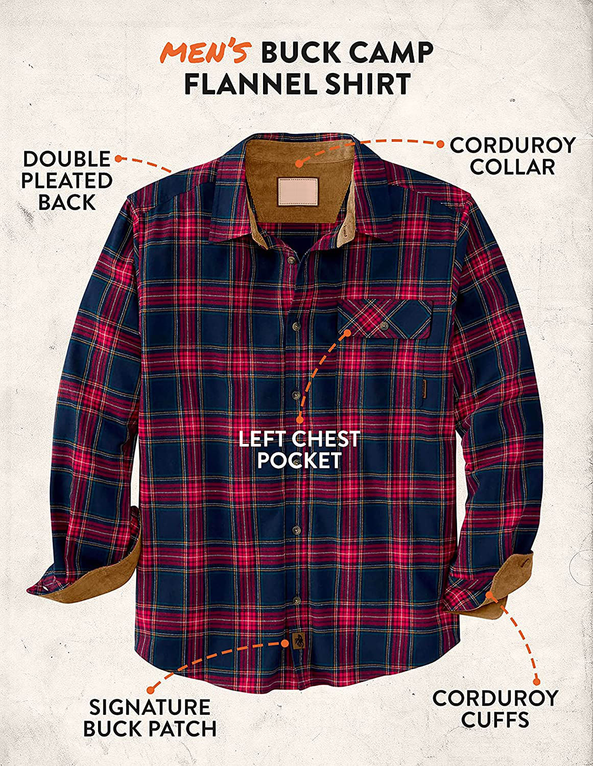 Men's Buck Camp Flannel Shirt