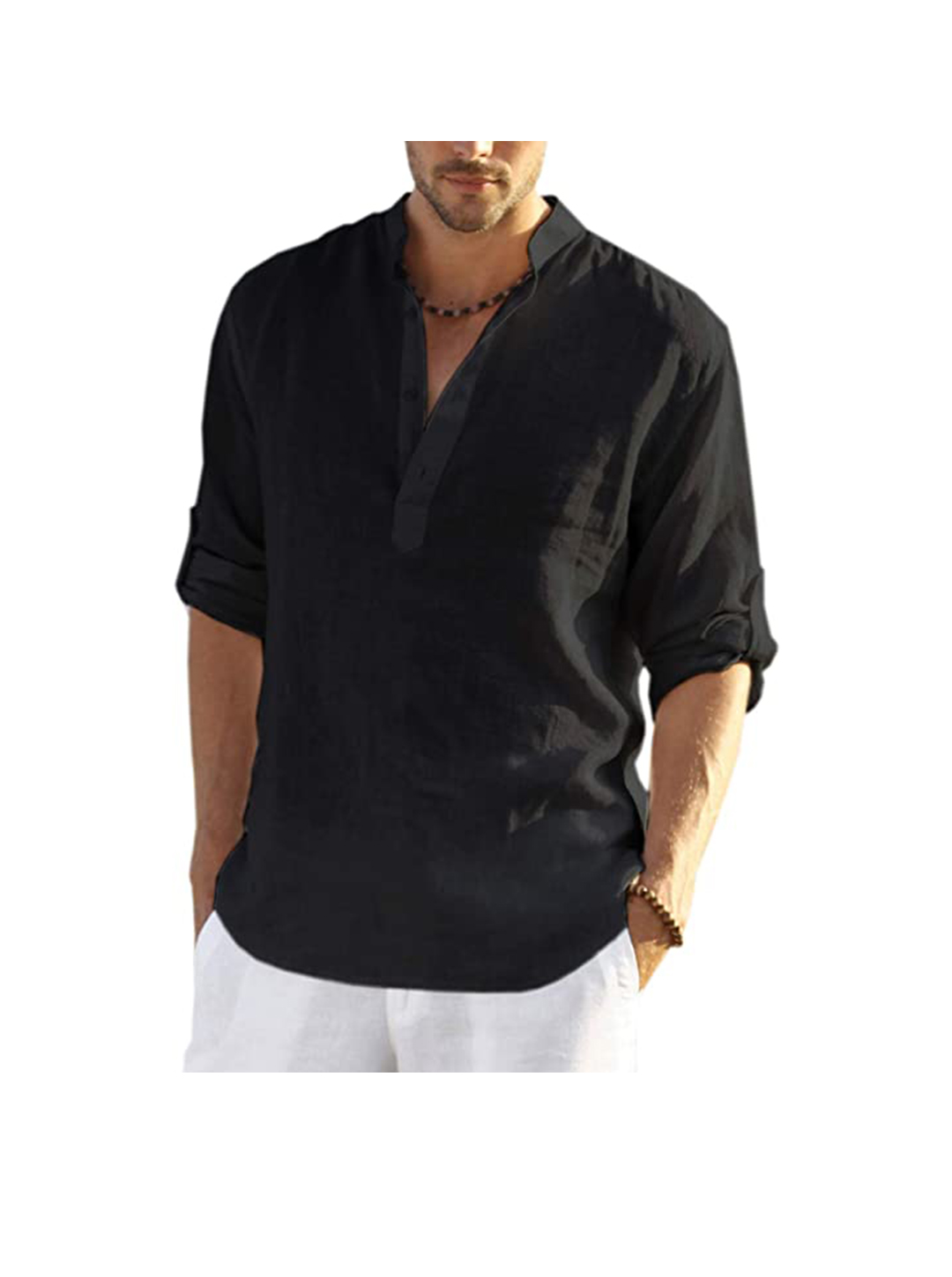 Randy Casual Henley Collar Shirt