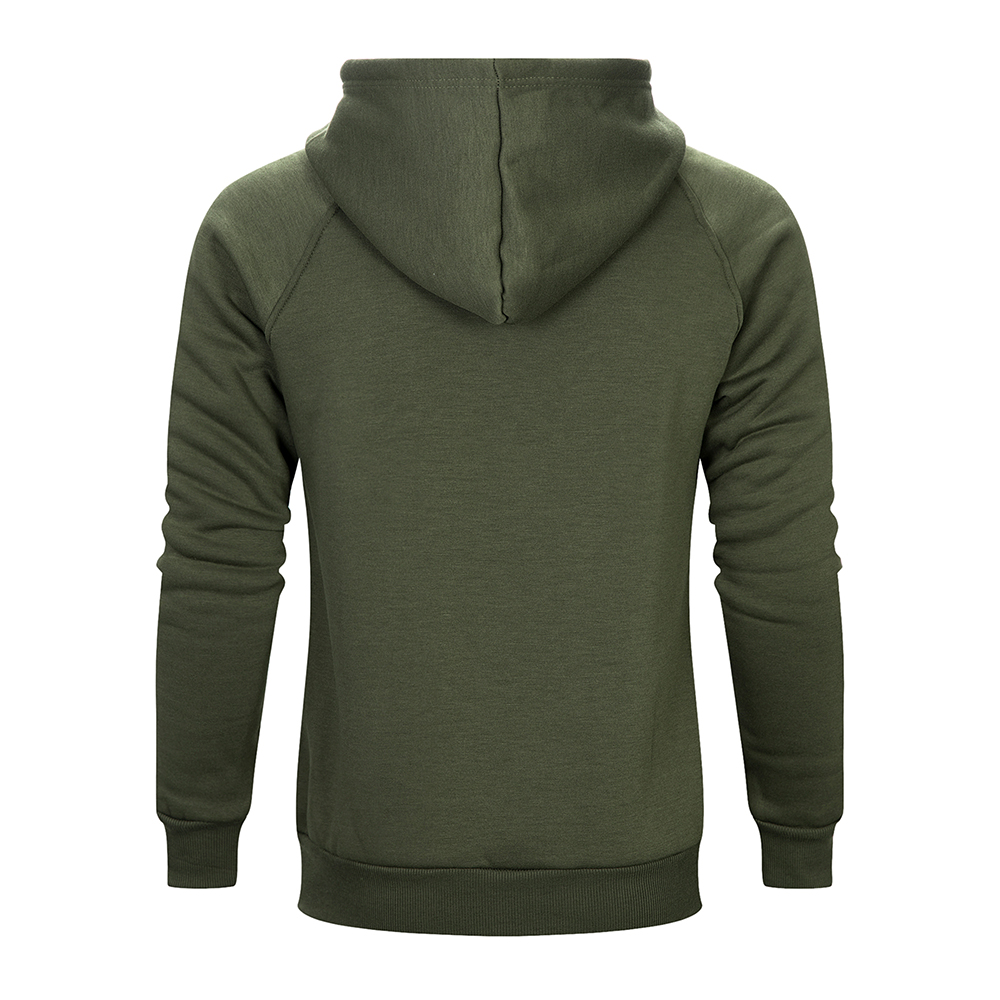 Men's Solid Color Raglan Sleeves Fleece Hoodies Sweatshirts