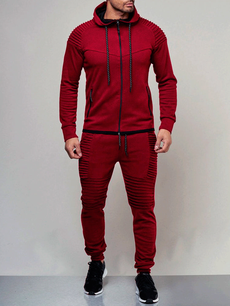 Men's Solid color outdoor sports sets