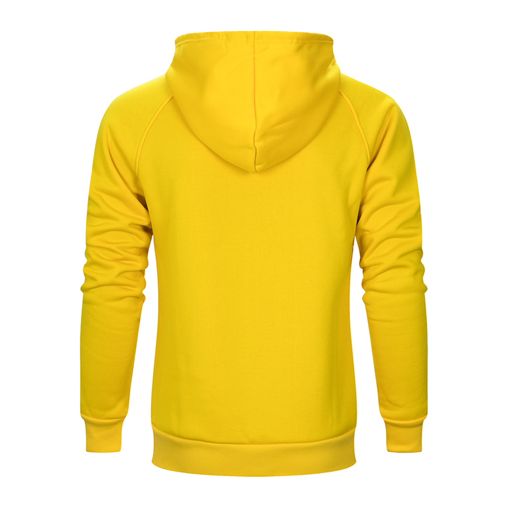 Men's Solid Color Raglan Sleeves Fleece Hoodies Sweatshirts