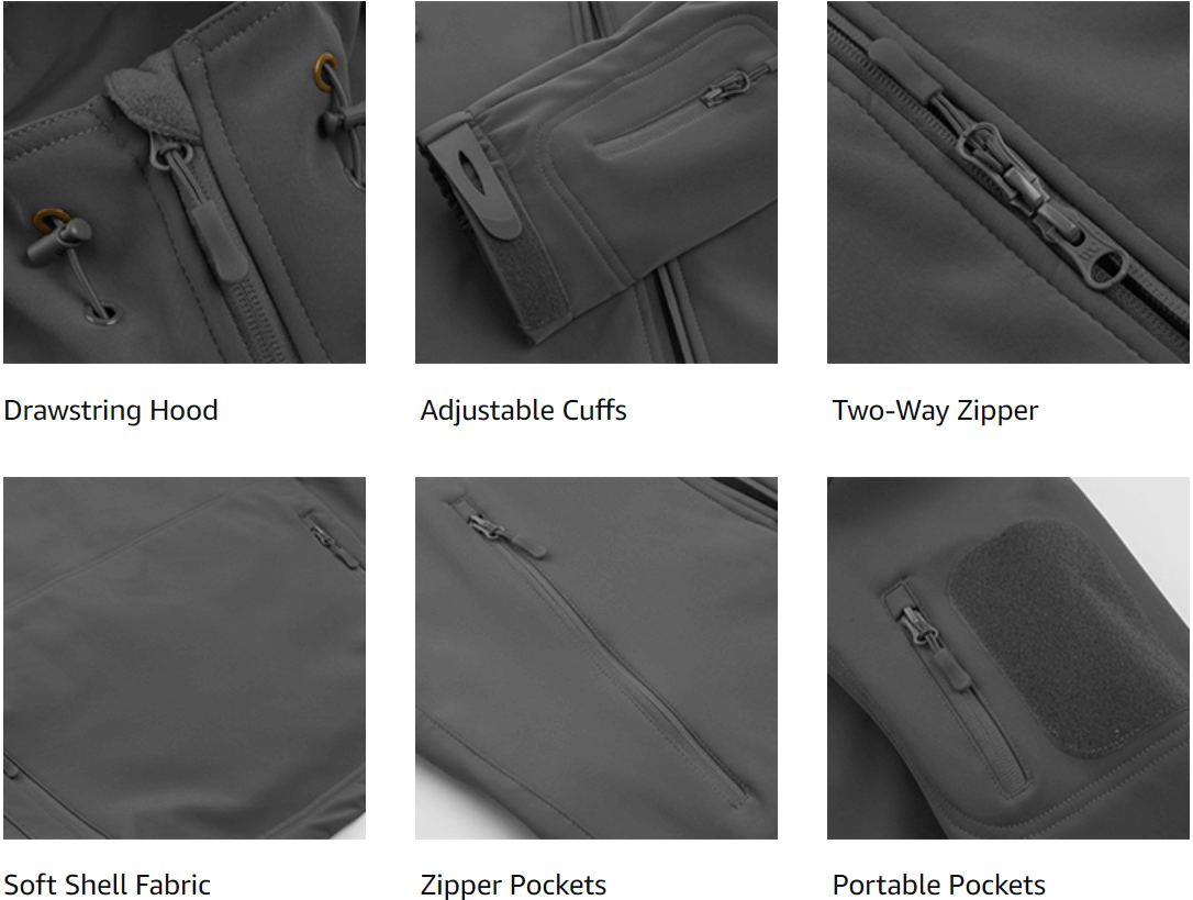 Men's Water Resistant Tactical Jacket