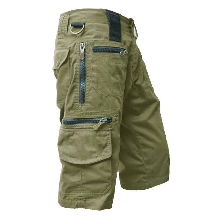 Men's Multiple Pockets Straight Shorts Cargo Shorts And Pants